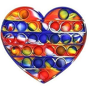 Rare Tie Dye Heart Pop It